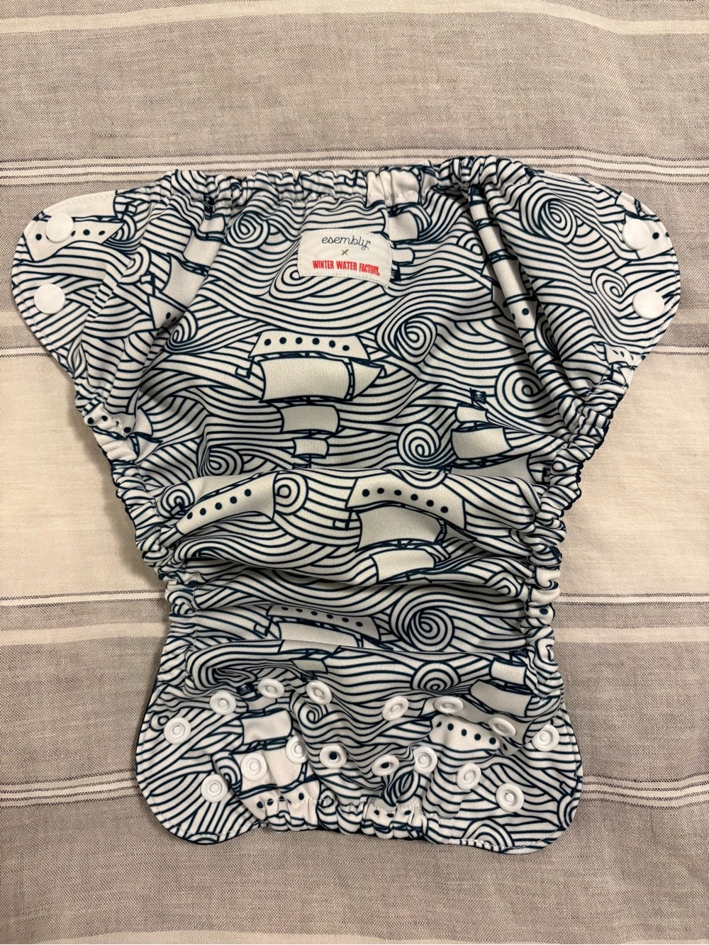 Esembly Size 1 WWF High Seas Outer Cloth Diaper Cover & Swim Diaper - Picture 3 of 5